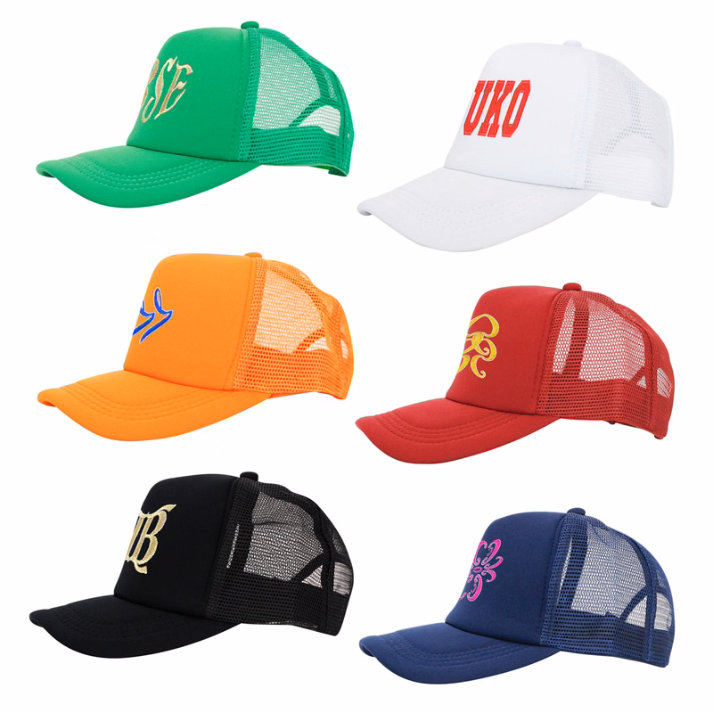 Solid Color Foam Trucker Mesh Cap