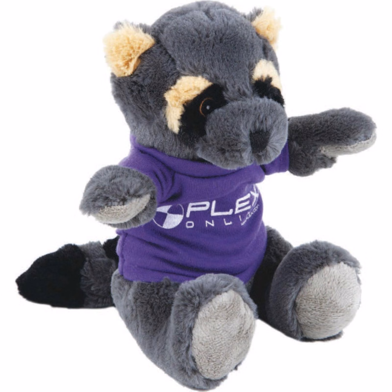 10" Soft Plush Friend- Raccoon