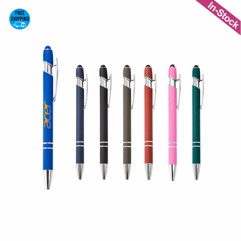 Soft Touch Aluminum Incline Stylus Pen