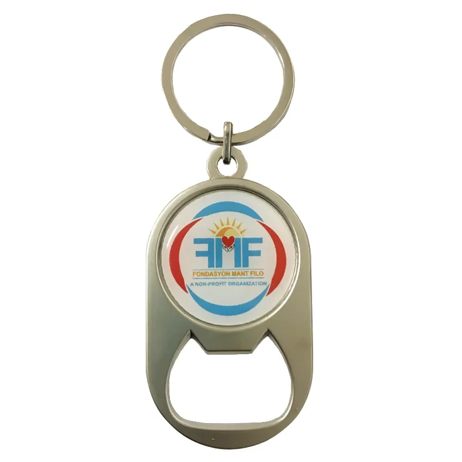Multi-use Alloy Bottle Opener Keychain 1