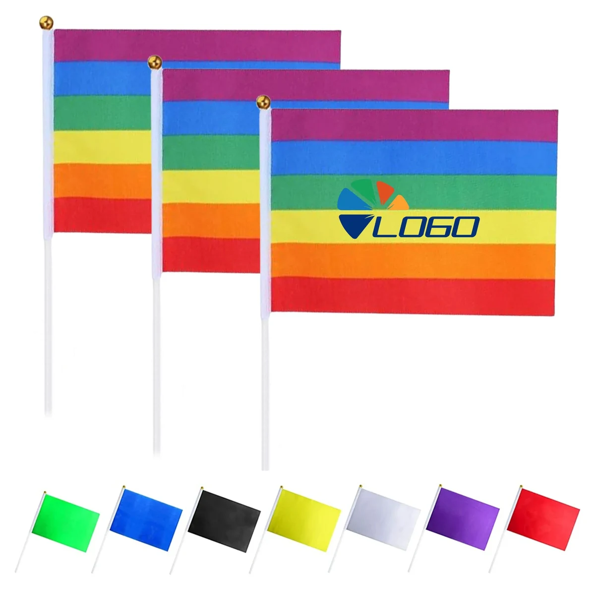 MOQ100 Sublimation Hand Flag 1