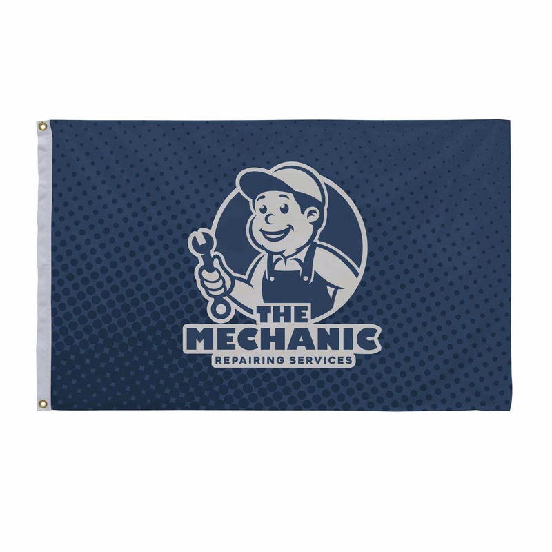2.5' x 4' Nylon Flag Single-Sided