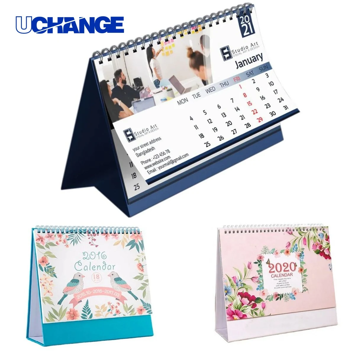Full Color Desk Pad Calendar 1