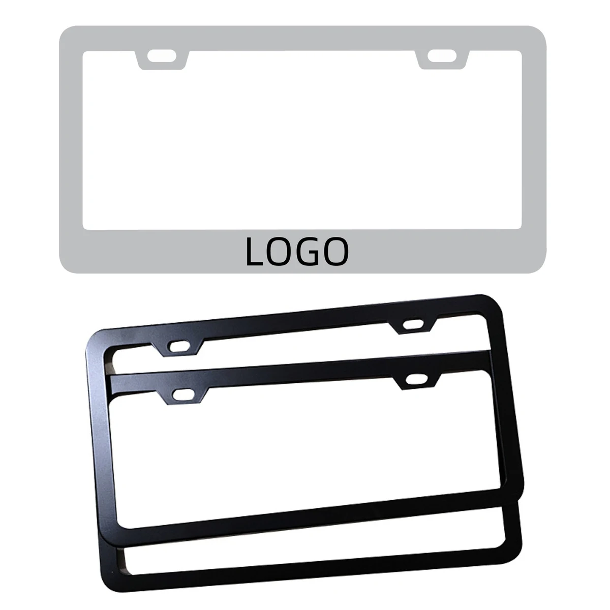 Personalized Aluminum Alloy License Plate Frame 1