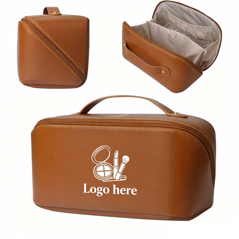 Portable PU Cosmetic Organizer Case