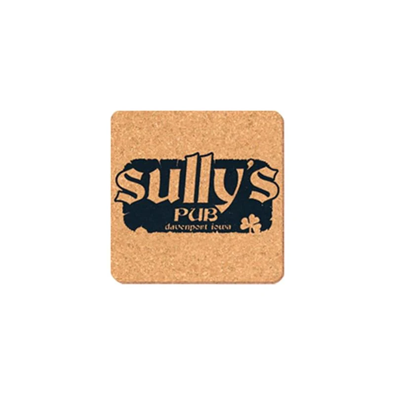 Coaster - 4" Square Cork Coasters 1