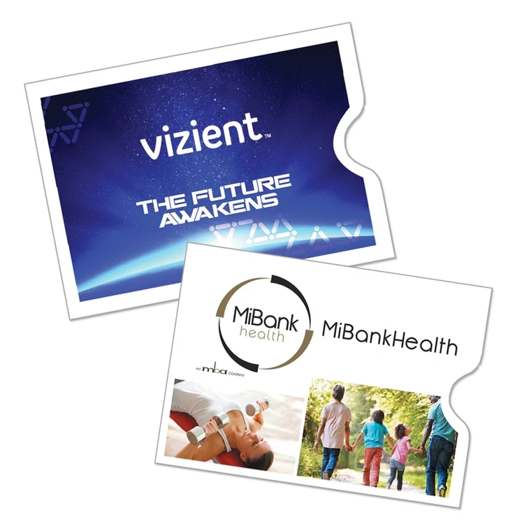 Gift Card Sleeve - 3 1/2" x 2 1/2", promotional clip with logo imprint 1
