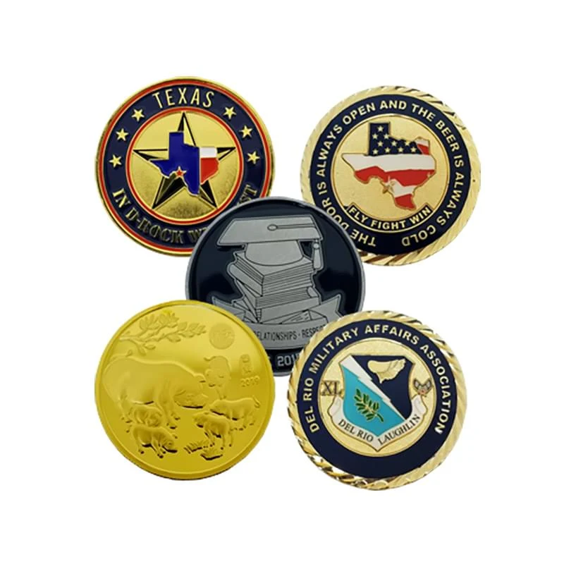 1.5 " 1 Side Color Challenge Coins 1