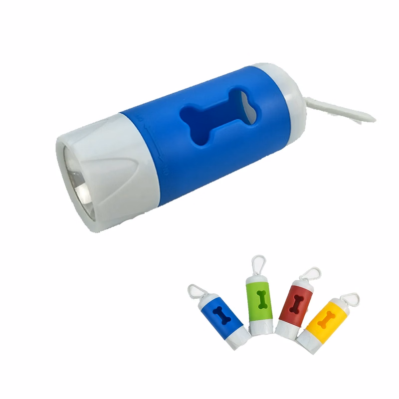 Pet Waste Bag with Keychain Flashlight