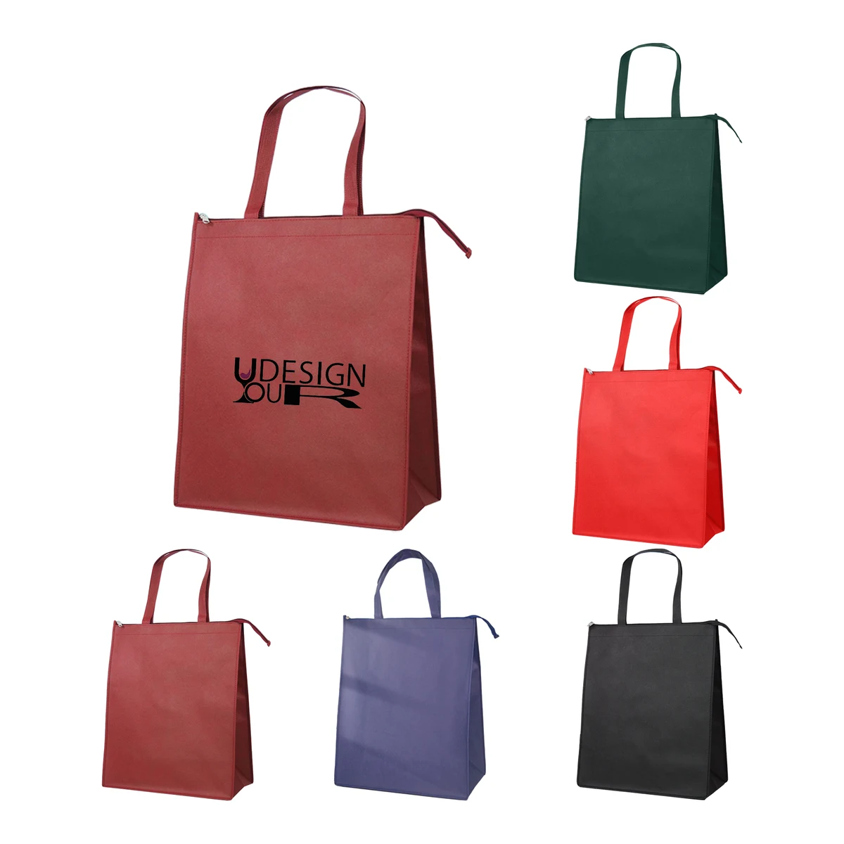 Non-Woven Grocery Tote Bag With Bottom Insert 1
