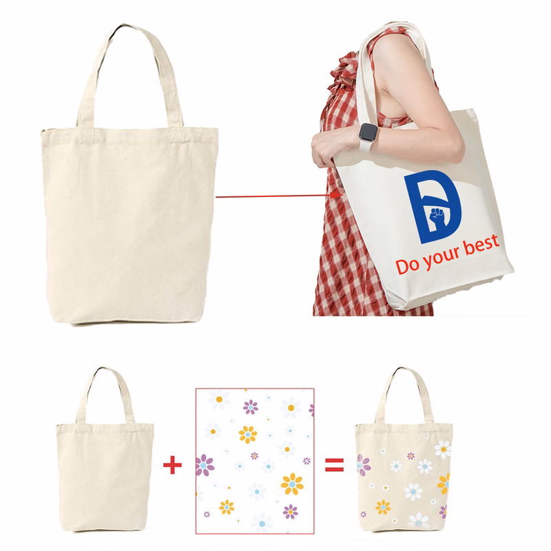 13.39"x11.2" Customizable Canvas Bag MOQ 30