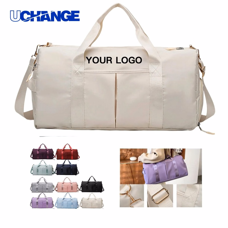 Sports Duffel Bag with Side and Front Pockets