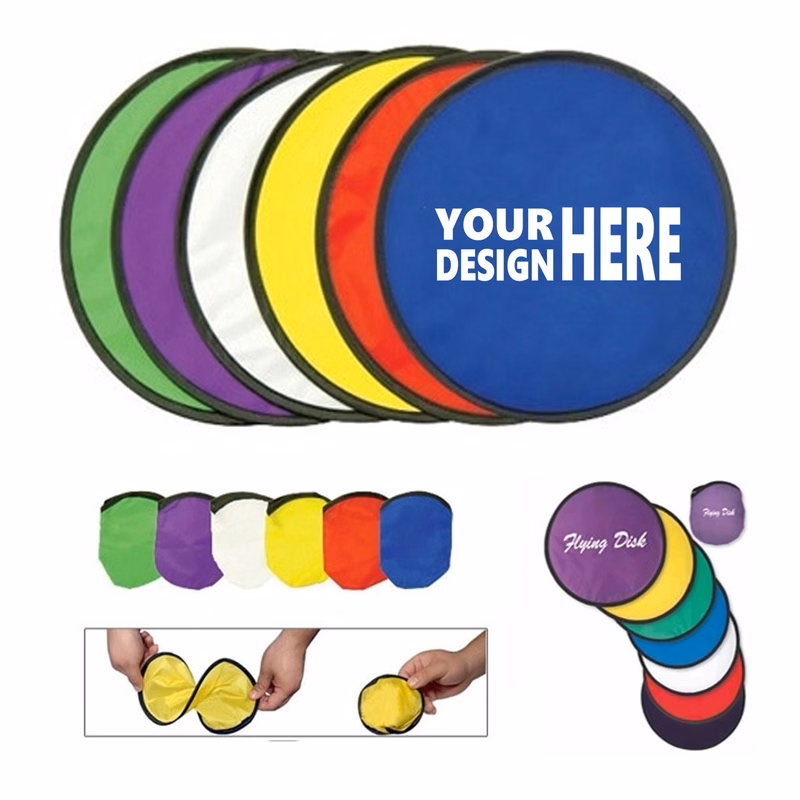 Collapsible Flying Disc W/ Carry Bag MOQ 50 PCS