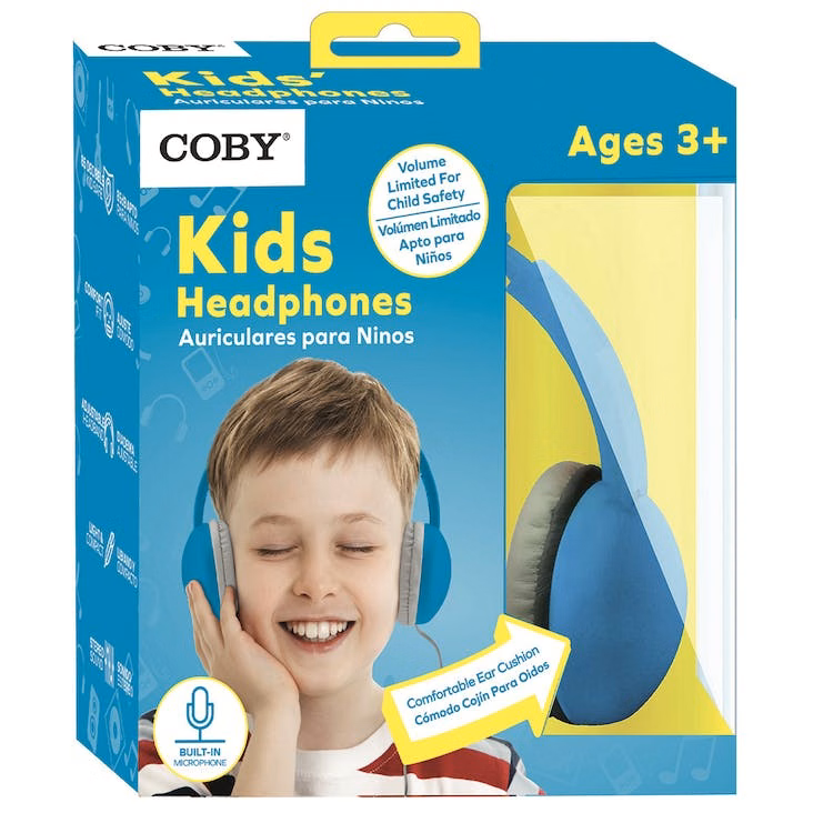 Volume-Safe Kids' Headphones - Blue Ages 3+