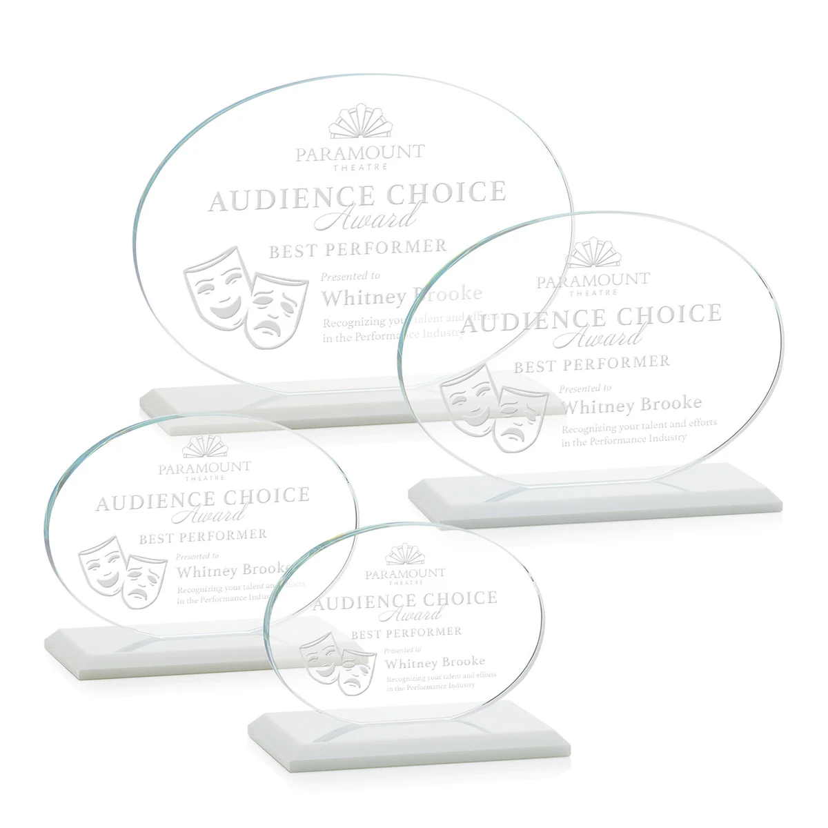 Austin Award (Horiz) - White 1