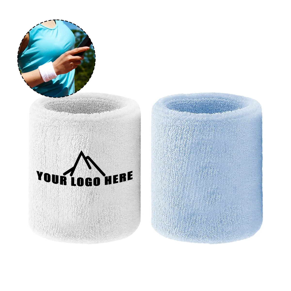 Colorful Cotton Sports Wristbands 1