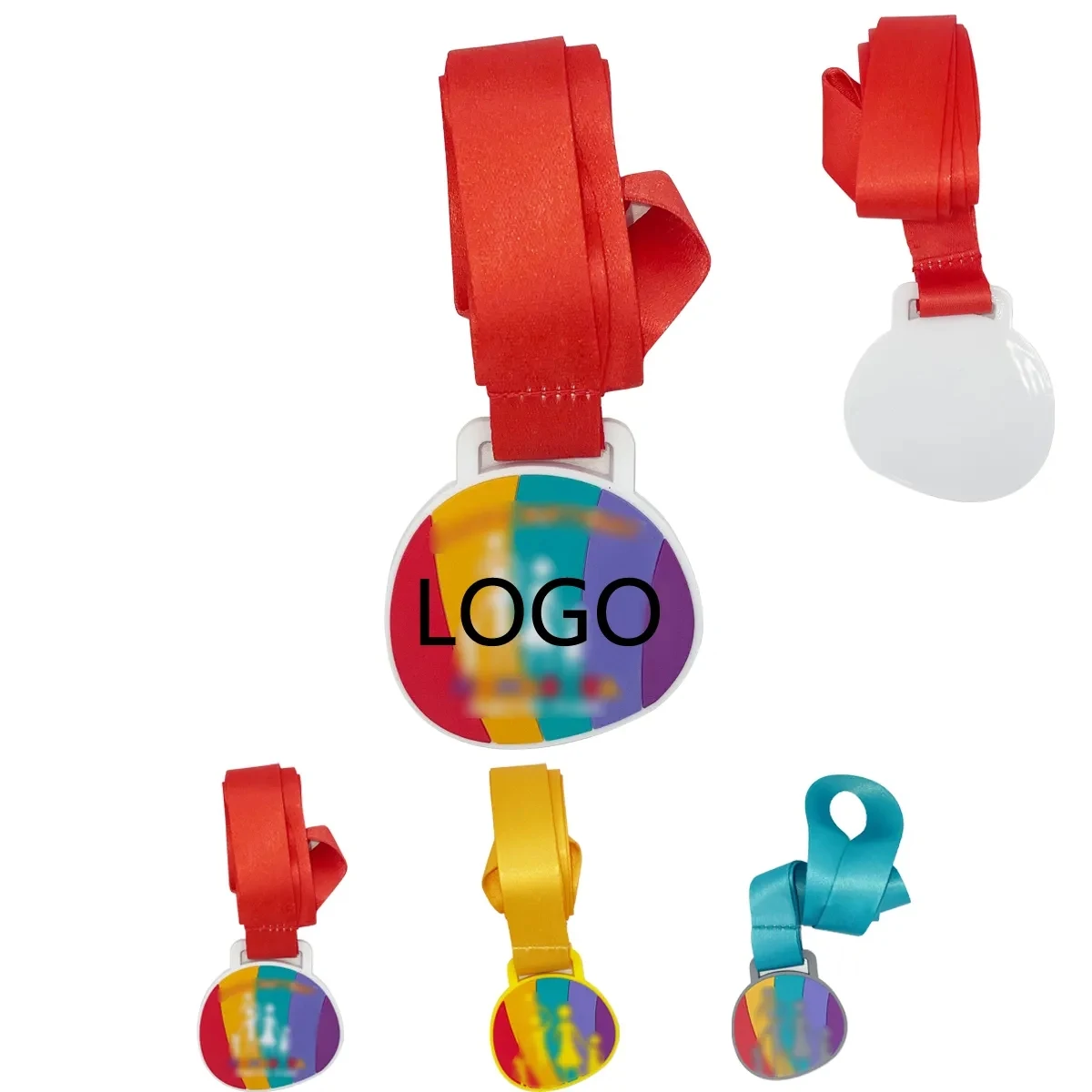 Pvc Soft Sports Medals With Neck Ribbons 1