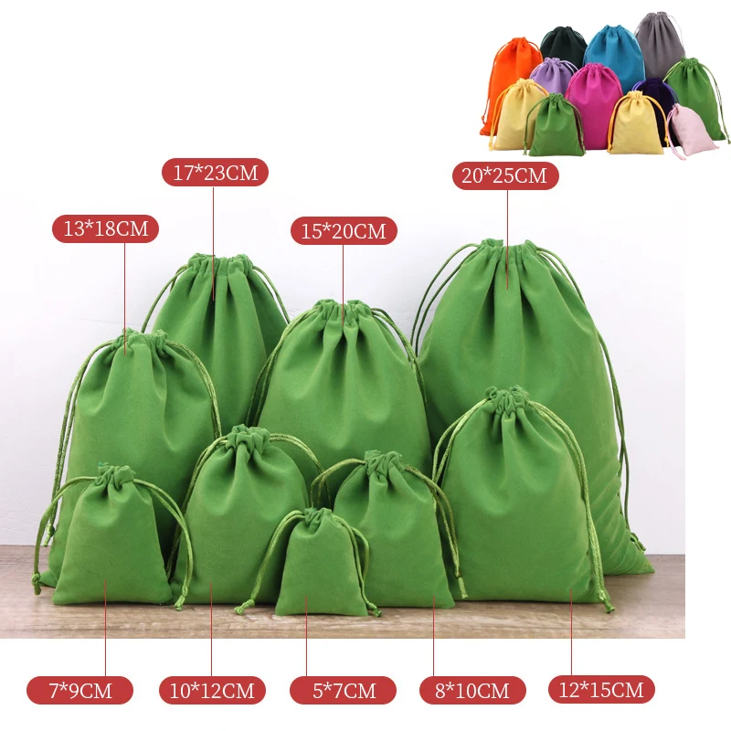 Drawstring Velvet Bag(2 3/4" W x 3 9/16" H) 1