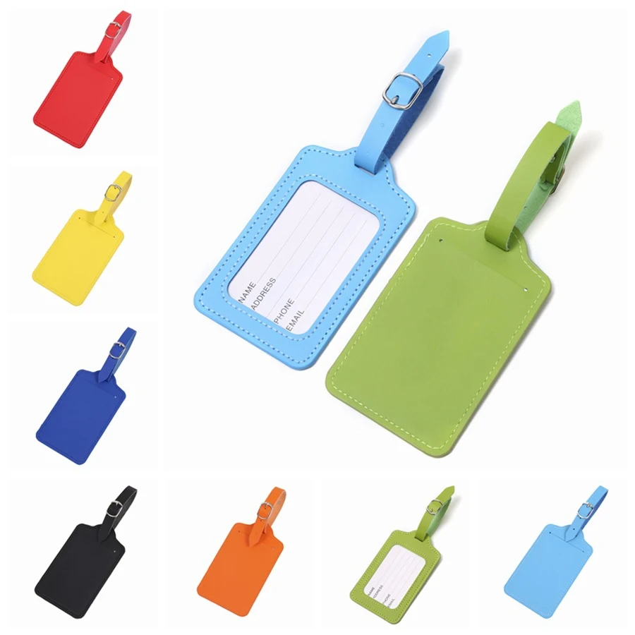 Leather Travel Luggage Tag 1