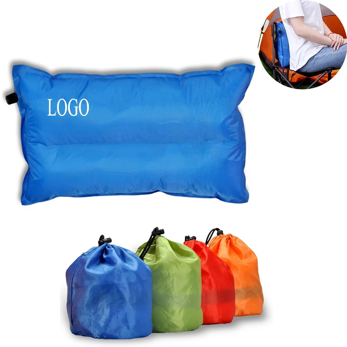 Automatic Air Inflatable Camping Pillow 1