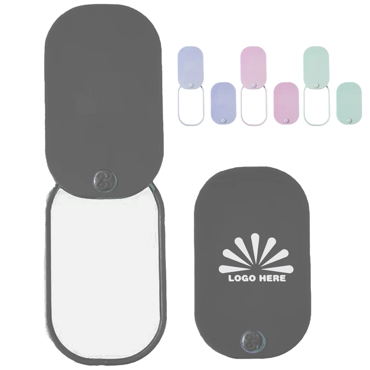 Elegant Custom Logo Square Sliding Mirror for Daily Convenience 1