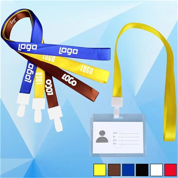 Transparent ID Card Badge Holder Lanyard 1