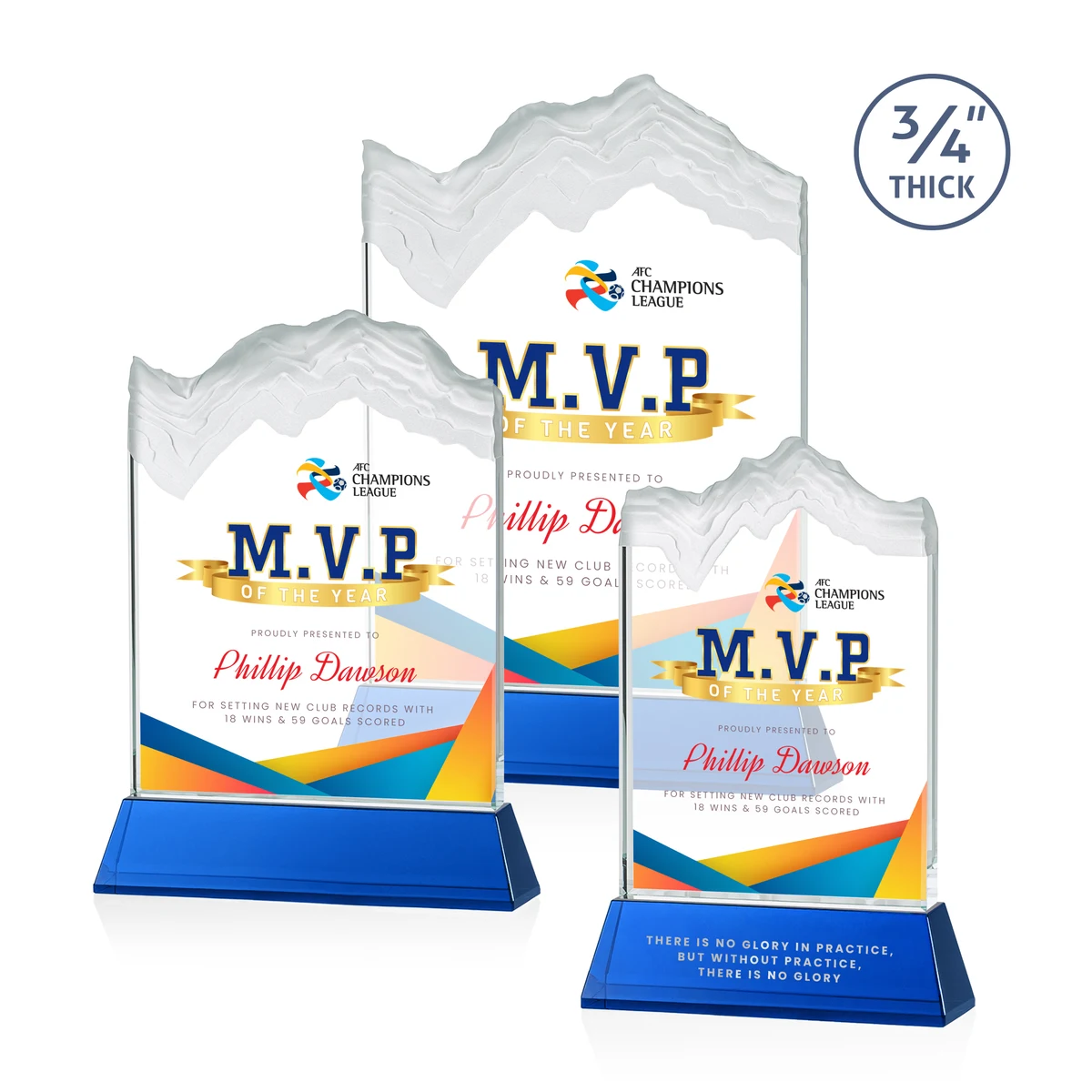 Kilimanjaro VividPrint™ Award on Newhaven - Blue 1