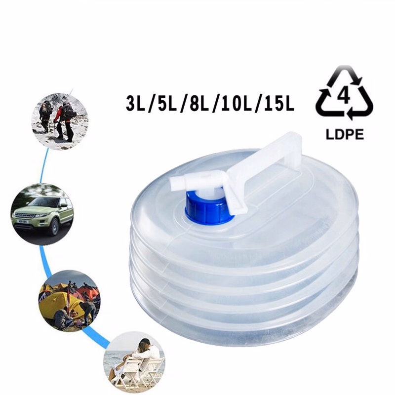 Water Storage Cube Collapsible Container With Spigot(15L)