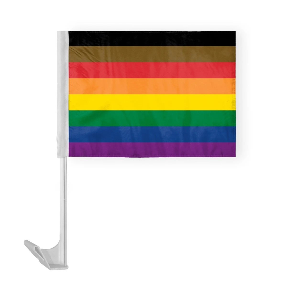 12 " x 16 " ePoly People of Color Pride Economy Car Flag 1