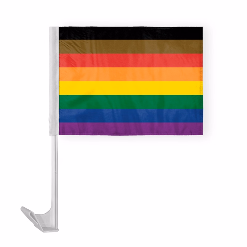 12 " x 16 " ePoly People of Color Pride Economy Car Flag