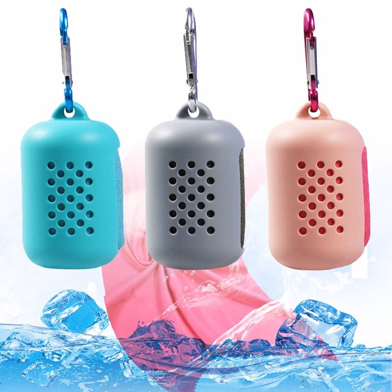 Cooling Towel with Silicone Case