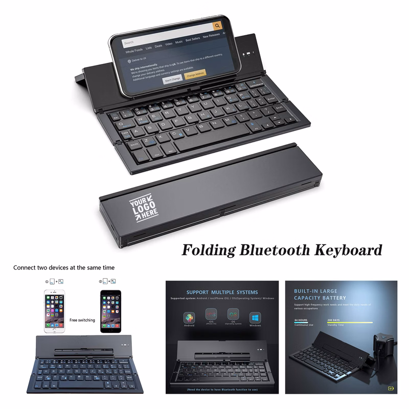 IPad, iPhone,Android  Folding Bluetooth Keyboard