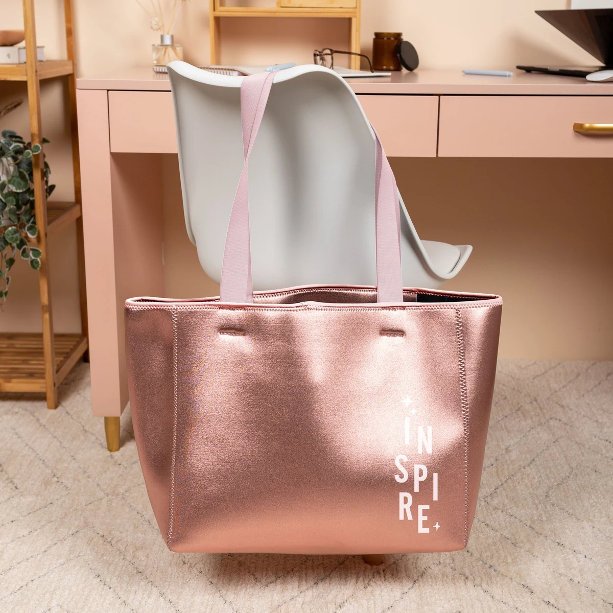 ALL DAY TOTE - METALLIC NEOPRENE - LARGE 1