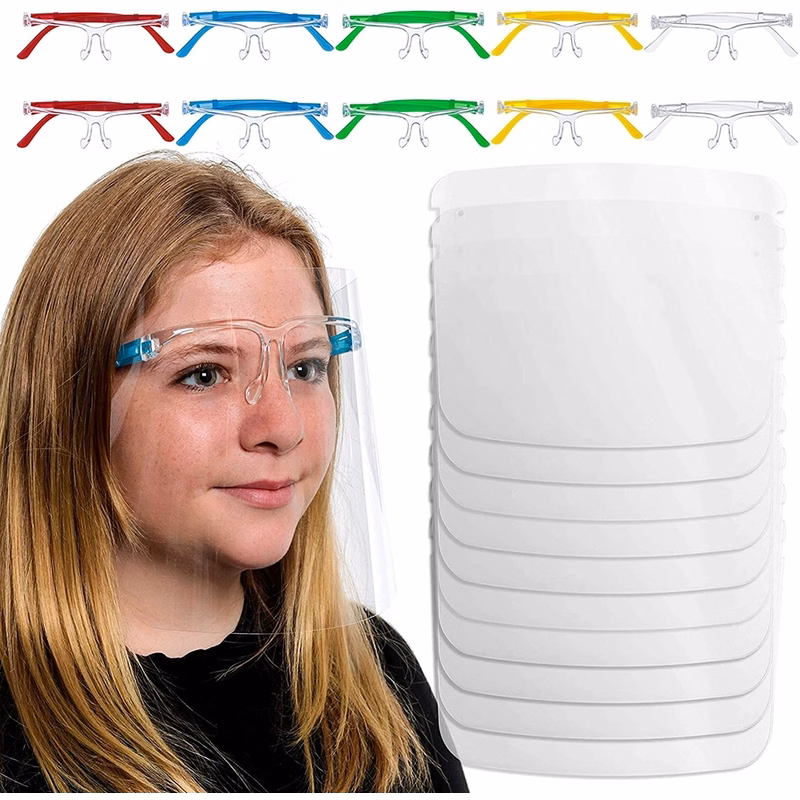 Face Shield with Glasses Frames