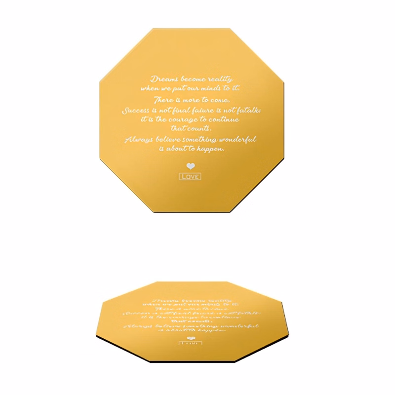 Gold Stainless Steel with EVA Base Coaster