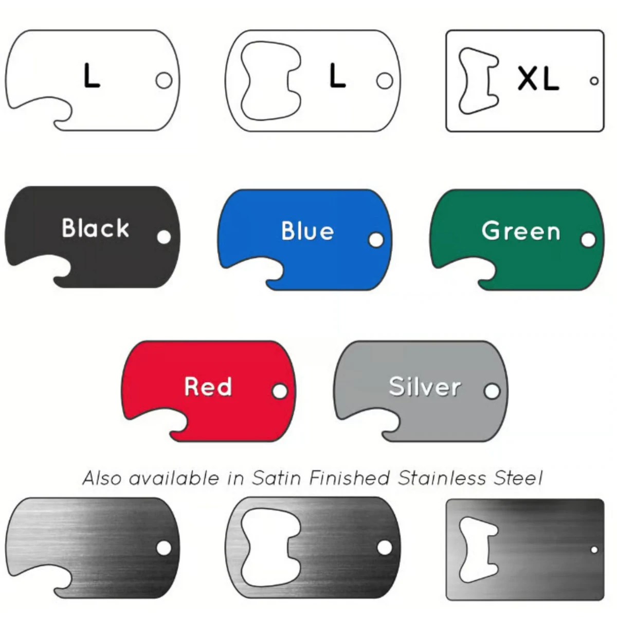Bottle Opener Aluminum Tag - 100% MADE IN THE USA 1