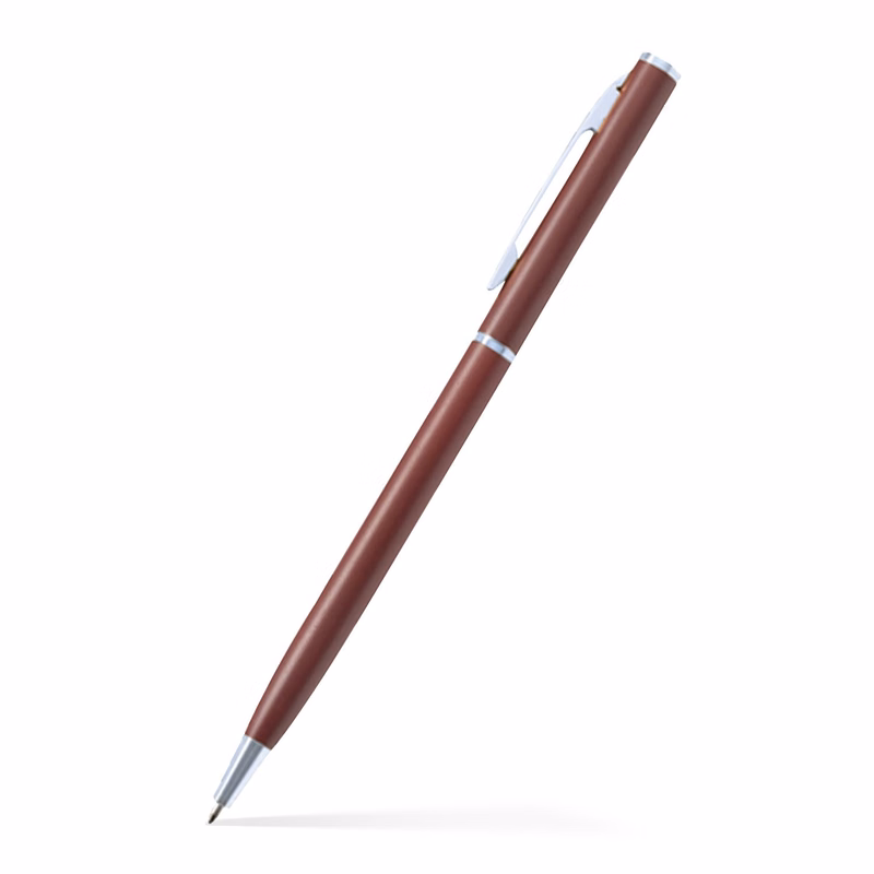 Slim Twist Metal Pen (Silver)