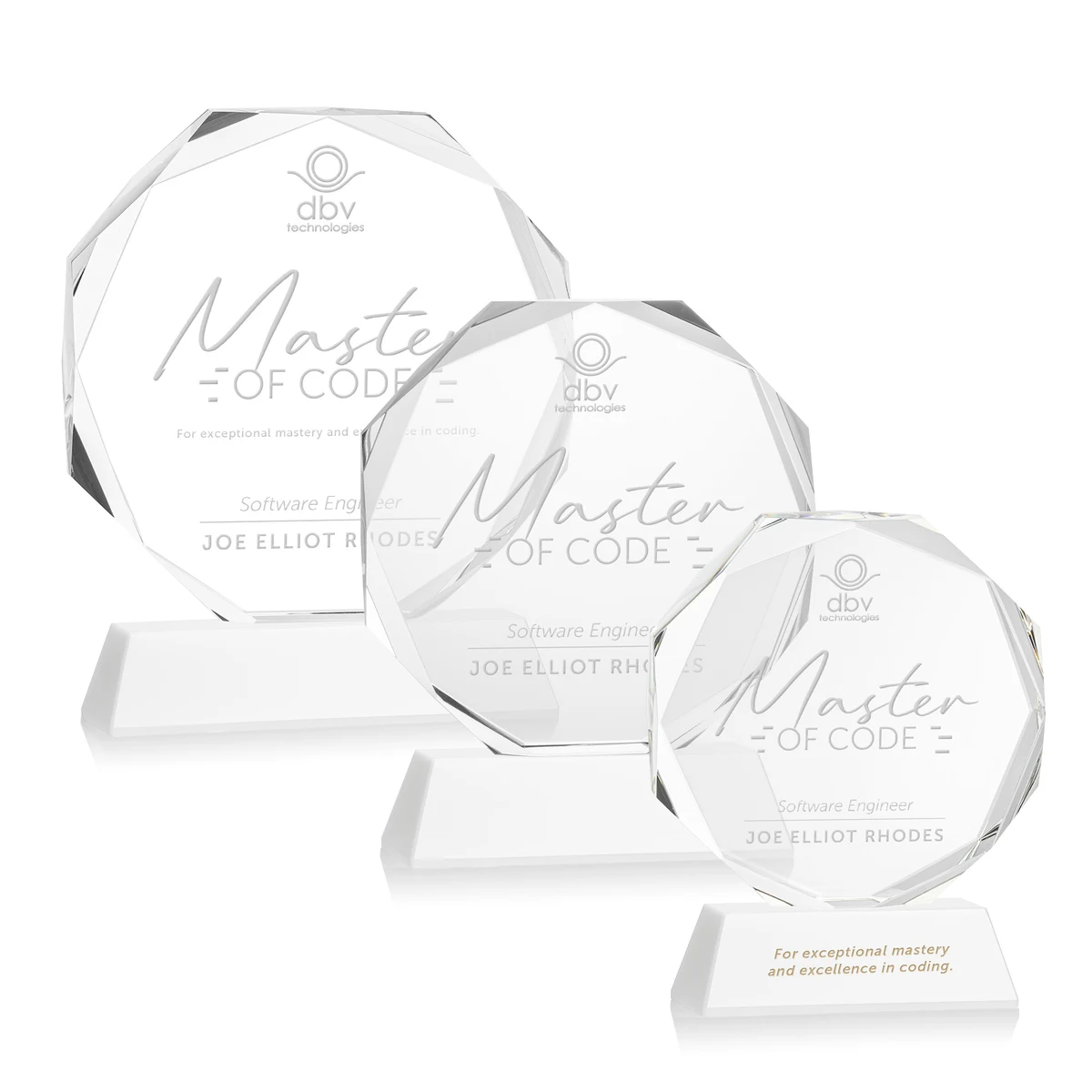 Acadian Award on Newhaven Base - White 1