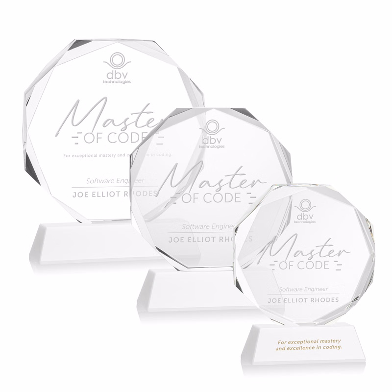 Acadian Award on Newhaven Base - White