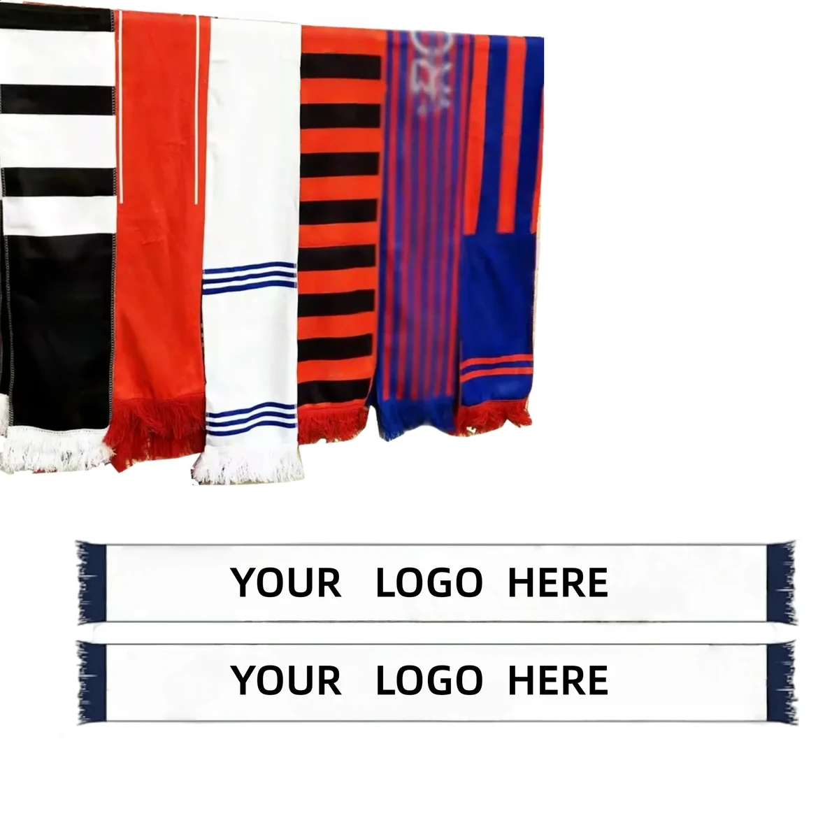 Soccer Fans Souvenir Double Side Logo Print Scarf 1