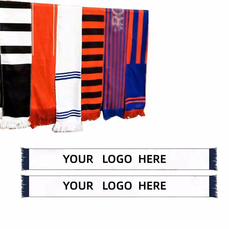 Soccer Fans Souvenir Double Side Logo Print Scarf