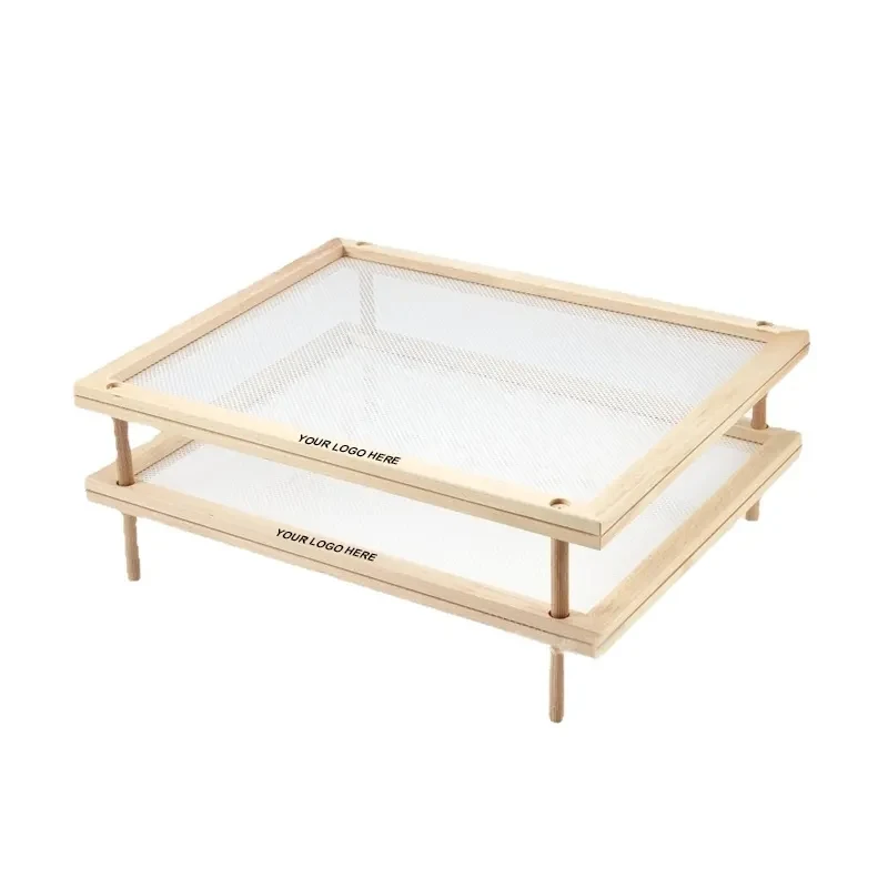 Stackable Wood Pasta Herb Drying Rack 1
