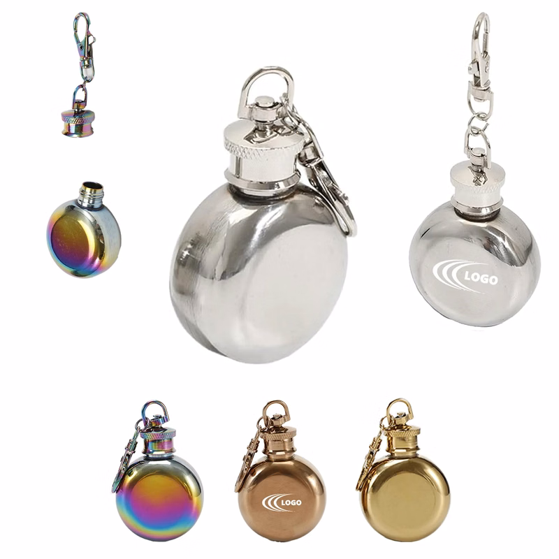 1oz Mini 304 Stainless Steel Round Flask