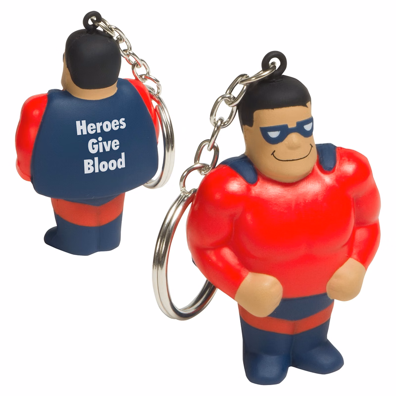 Super Hero Stress Reliever Key Chain