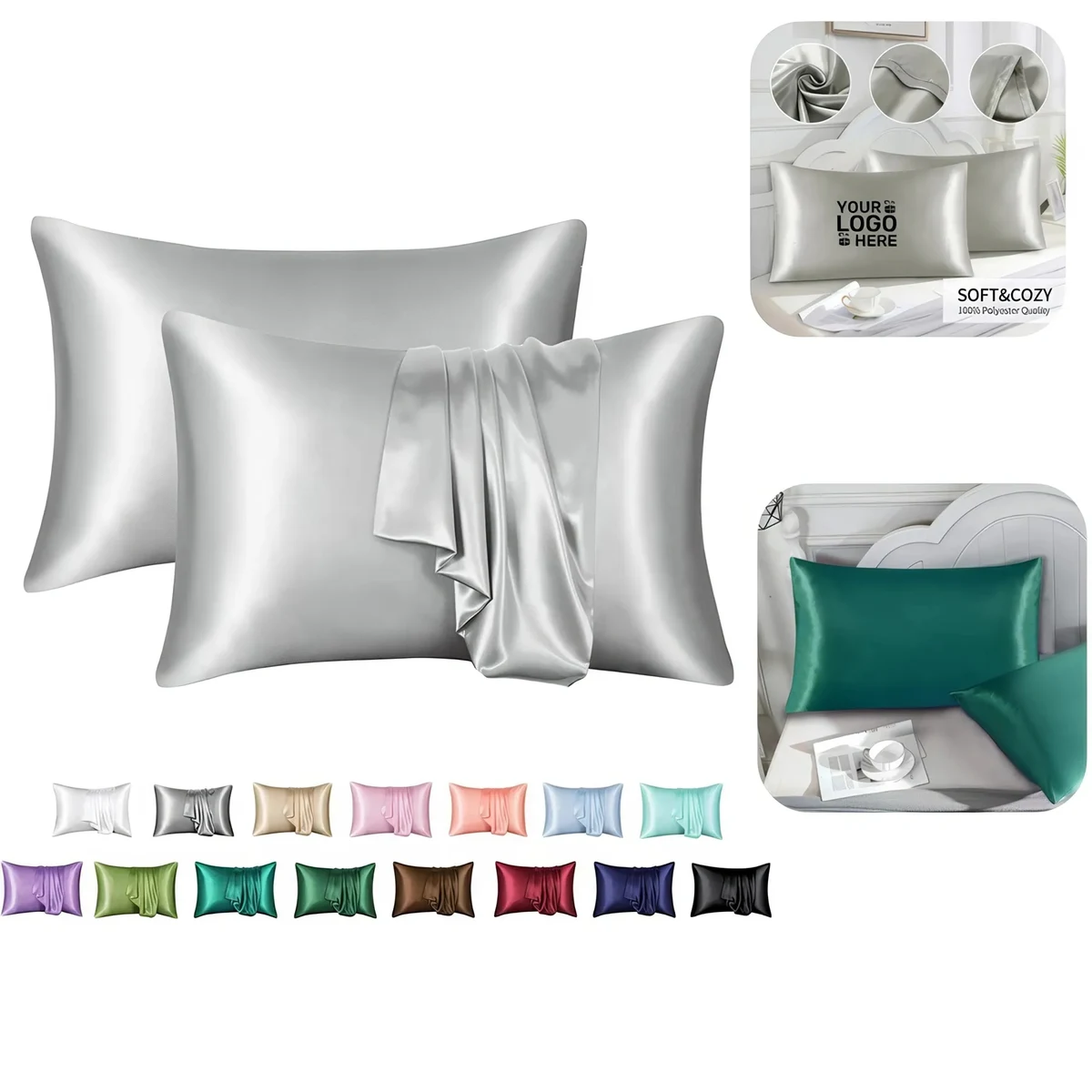 Satin Pillowcase for Hair and Skin 1