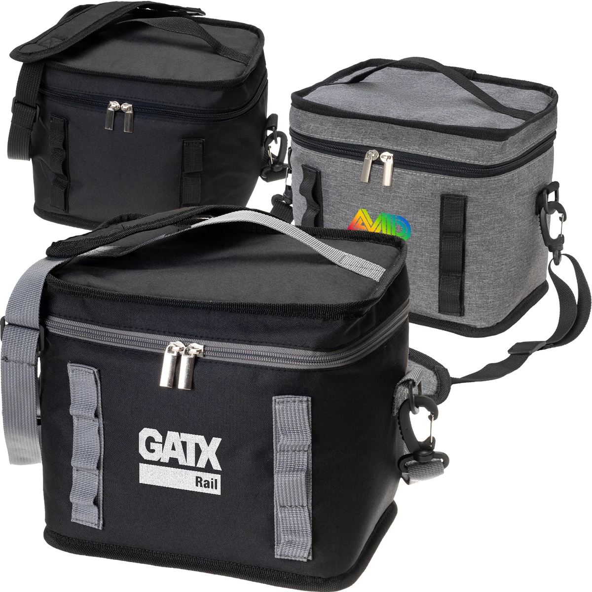Insulated 6 Can Cooler Bag w/ Top Handle & Strap 1