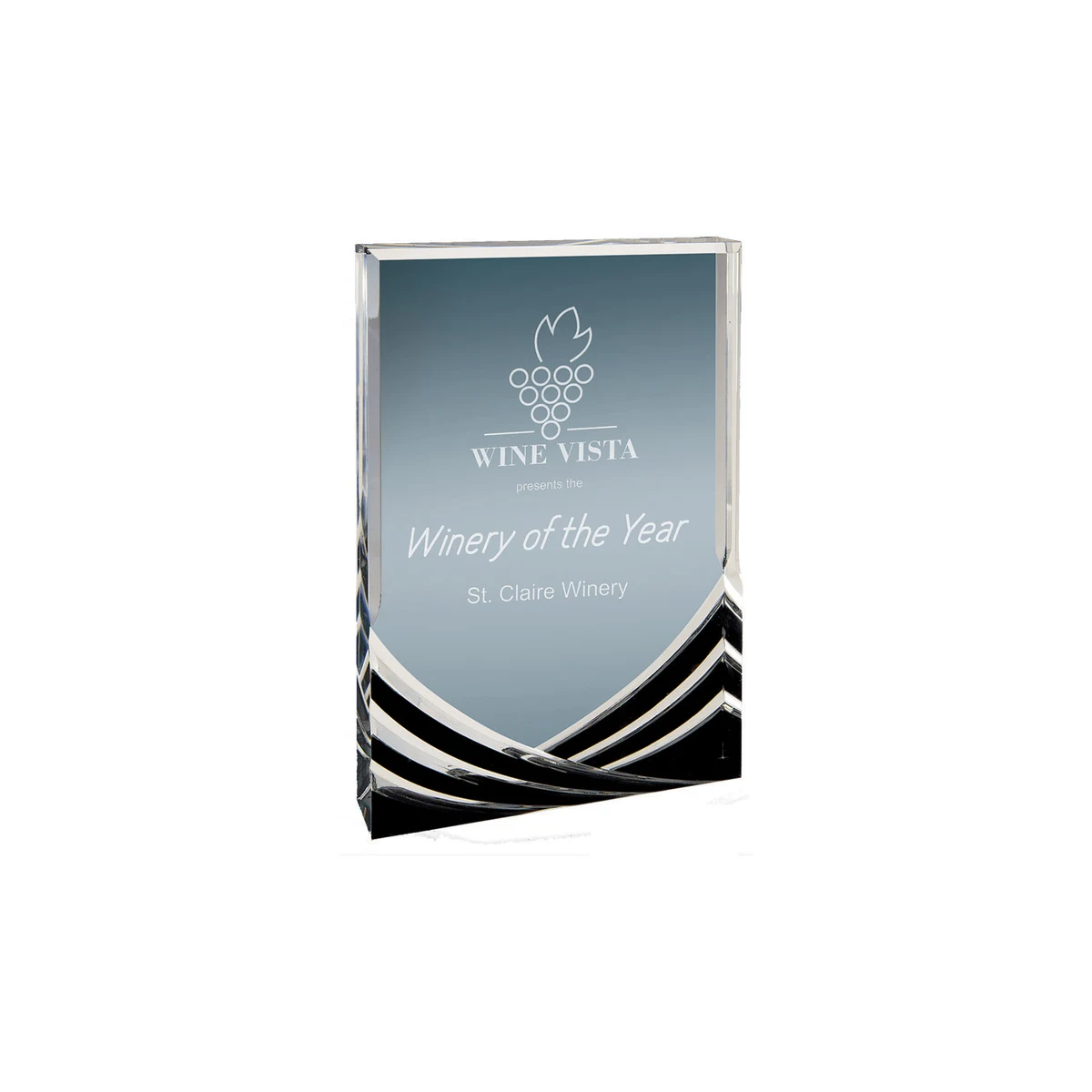 5" x 7" Black Rectangle Soaring Acrylic Award 1