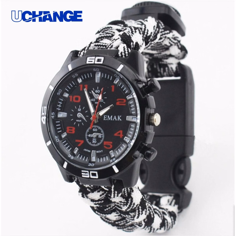 Survival Bracelet Watch Multi-Function Outdoor Gear