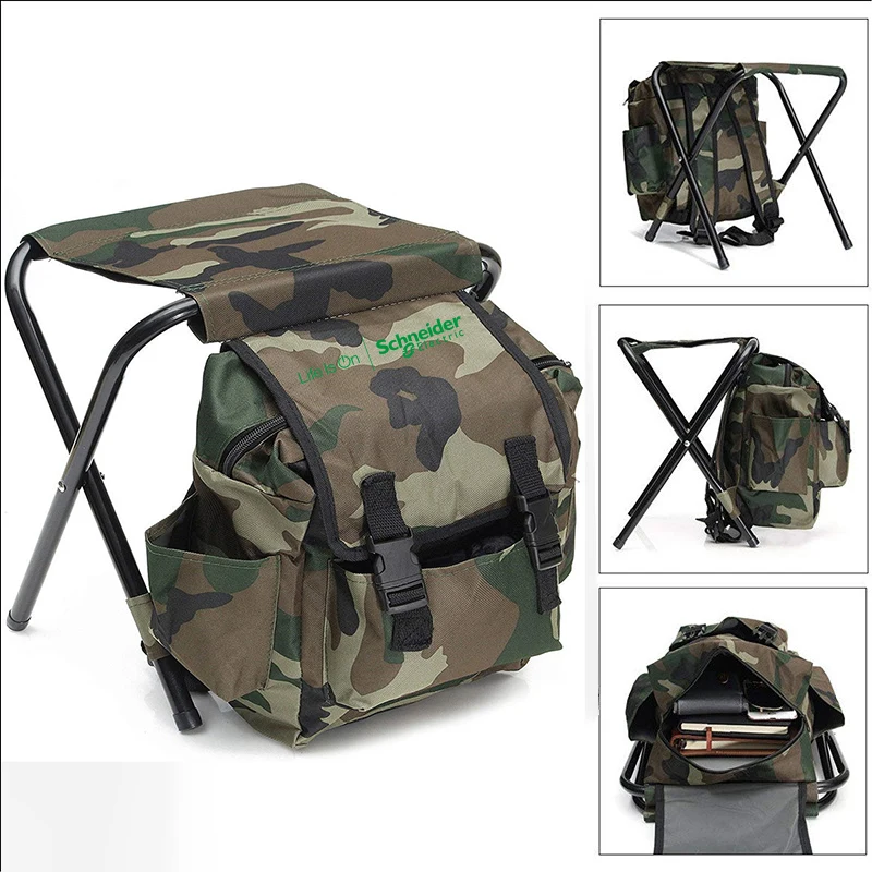 Custom Camouflage Backpack Chair 1