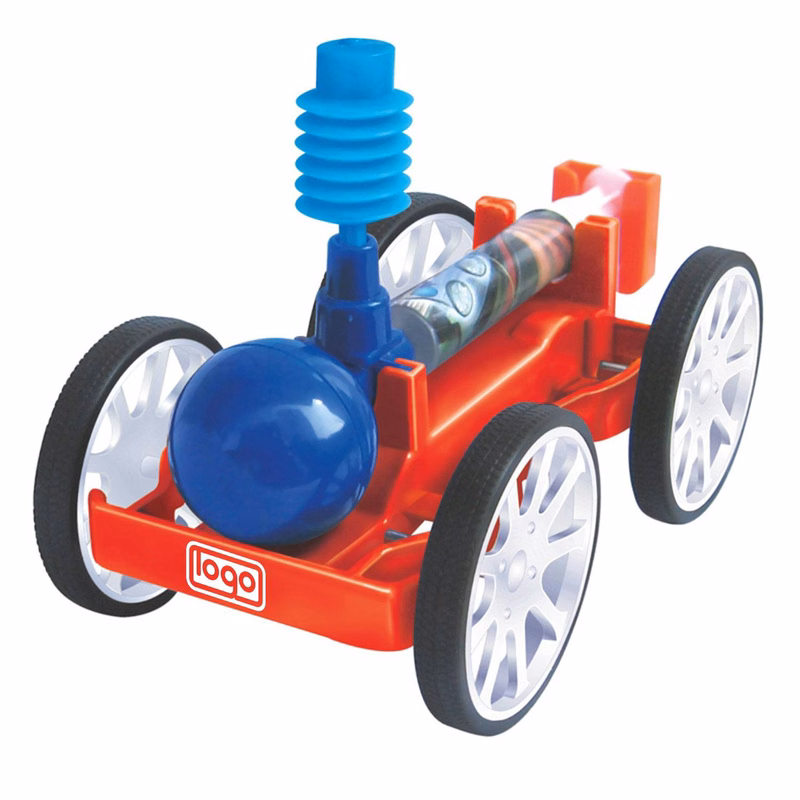 DIY educational toy air powered car